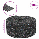Rolka granulatu gumowego Czarny 1000 x 10 x 0,8 cm Guma