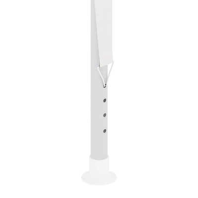 vidaXL Namiot imprezowy ze ściankami, 4x6 m, biały, 90 g/m²