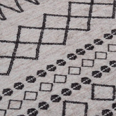 vidaXL Dywan z możliwością prania, 120 cm, czarno-biały