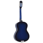 12-częściowy zestaw z gitarą klasyczną, niebieski, 4/4, 39"