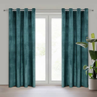 Zasłona Rosa ciemnoturkusowa 140x250