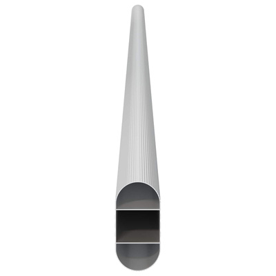 Drążek do szafy 12 pcs Srebrny 764 x 15 x 29 mm Stop Aluminium
