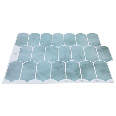 Płytka z Piór 20 szt. zielony 30 x 30 cm Poliuretan i PET