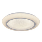 GILLY lampa sufitowa plafon 38cm 24W LED 4000K klosz biały+chromowy 13-34243