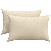 Poduszki na sofę 2 pcs Kremowy 60 x 40 cm tkanina