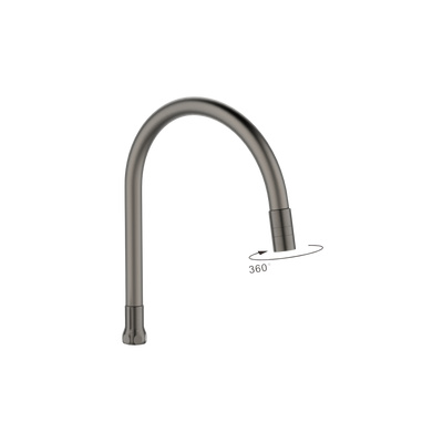 Elastyczna wylewka z 2f perlatorem do baterii zlewozmyw, grafit SC-B1-338-L Invena