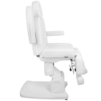 Fotel kosmetyczny elektr. Azzurro 708AS pedi 3 siln. biały 109095