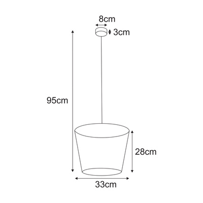 Lampa wisząca K-5815 z serii LIVIA