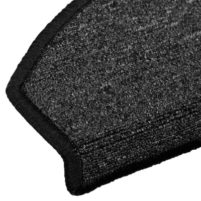 Samoprzylepne maty na schody Półokrąg 15 pcs antracytowy