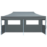 Składany namiot ze ścianami bocznymi, 3 x 6 m, antracytowy