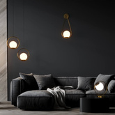 Kinkiet Złoty Kula Mleczna E14 50cm Abruzzo Alice