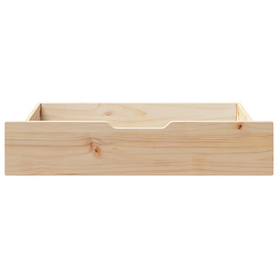 Szuflady pod łóżko, z kółkami, 2 szt., 80x55x17 cm, sosna