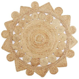 vidaXL Dywan ręcznie wypleciony z juty, 150 cm