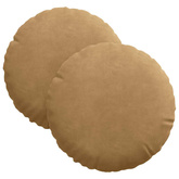 Poduszki na siedziska 2 pcs Brązowy ?30 x 13 cm Aksamit