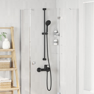 Zestaw Główicy Prysznicowej Czarny 150 cm Stal nierdzewna