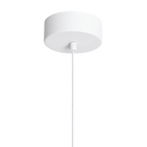 Lampa Wisząca okrągła Biała ?40cm 10W Abruzzo Rotonde