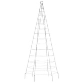 vidaXL Choinka z lampek, na maszt, 200 kolorowych LED, 180 cm