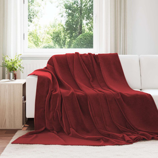 Koc Bordeaux Czerwony 220 x 240 cm Polar