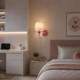 Lampa ścienna kinkiet 1X60W E27 biały BEBE 21-39163