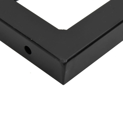 Wsporniki do półki pod umywalkę, 2 szt., czarne, trapezowe