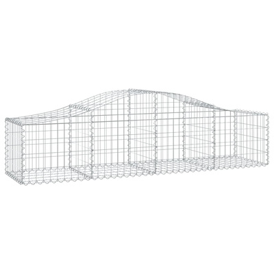 Kosze gabionowe, 30 szt, 200x50x40/60 cm, galwanizowane żelazo