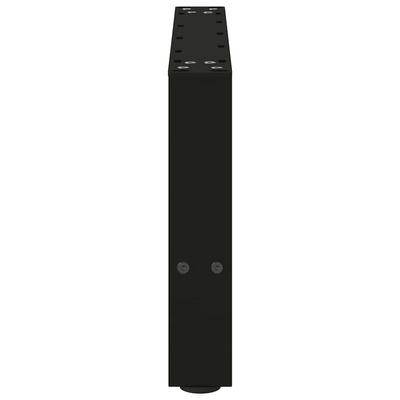 Nogi do stolika kawowego czarne 2 szt. 50x(30-31) cm stal