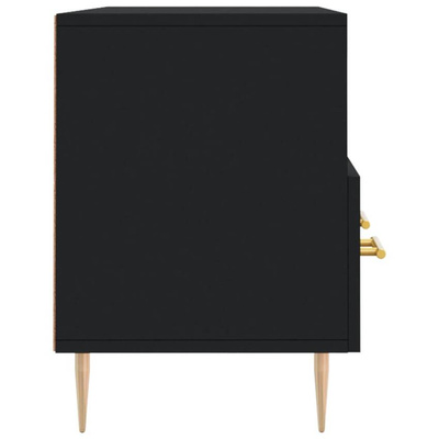 vidaXL Szafka pod TV, czarna, 102x36x50 cm, materiał drewnopochodny