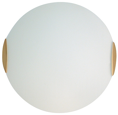 Plafon Sara okrągły biały metalowo-szklany 30 cm 1-punktowy