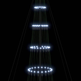 Choinka świąteczna LED z podstawą Chłodna biel 500 cm Metal