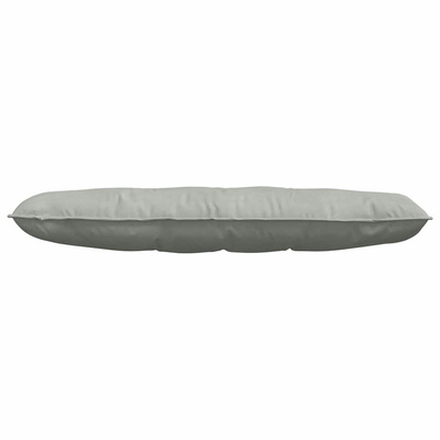 Poduszka na plecy Jasnoszary 140 x 50 cm Tkanina sztruksowa