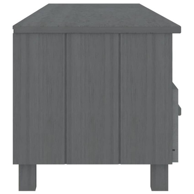 vidaXL Szafka pod TV HAMAR, ciemnoszara, 158x40x40 cm, drewno sosnowe