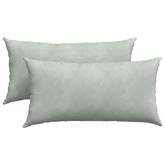 Poduszki na sofę 2 pcs Jasnoszary 80 x 40 cm Tkanina sztruksowa