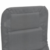 vidaXL Składne leżaki, 2 szt., szare, Textilene i stal