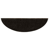 Maty na schody samoprzylepne 10 szt. 56x17x3 cm Ciemnobrązowe półokrągłe
