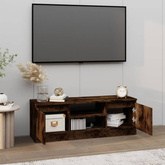 vidaXL Szafka pod TV, z drzwiczkami, przydymiony dąb, 102x30x36 cm