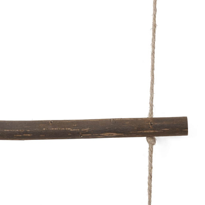 Dekoracja ścienna, drabinka, 50x150 cm, naturalna gałąź