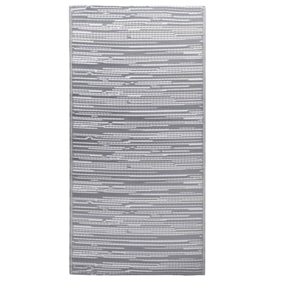 vidaXL Dywan na zewnątrz, szary, 120x180 cm, PP