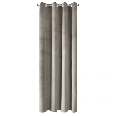 Zasłona Pierre ciemnobeżowa 140x250