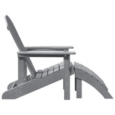 Krzesło Adirondack Jasnoszary HDPE