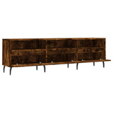 vidaXL Szafka pod TV, przydymiony dąb, 150x30x44,5 cm model standard