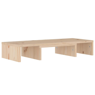 Podstawka na monitor, 60x24x10,5 cm, lite drewno sosnowe