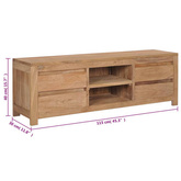 vidaXL Szafka pod TV, 115x30x40 cm, lite drewno tekowe