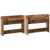Szafka na buty z półką 2 pcs Stare drewno 80 x 18 x 60 cm