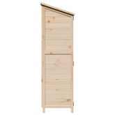 Shed ogrodowy naturalny 106,5 x 56 x 176 cm Drewno Świerkowe