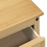 Komoda Corona, 112x40x75 cm, lite drewno sosnowe