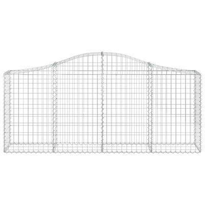 Kosze gabionowe, 30 szt, 200x30x80/100 cm, galwanizowane żelazo