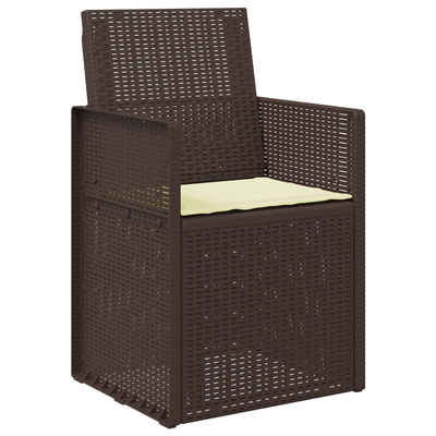 Poduszki na siedziska 2 pcs Kremowy 47 x 36 x 2 cm Poliester