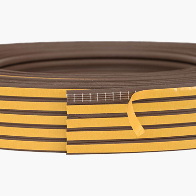 Samoprzylepna uszczelka okienna brązowy 8 x 3 mm 12 m Guma EPDM