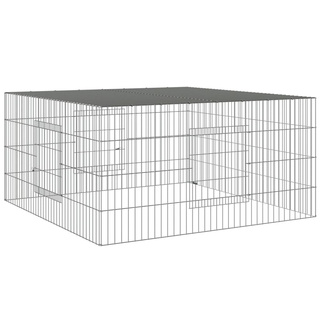 Klatka dla królika, 110x110x55 cm, galwanizowane żelazo