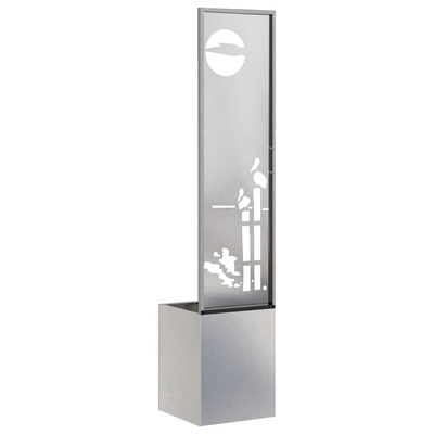 Ekran zapewniający prywatność w ogrodzie Srebrny 32 x 150 cm